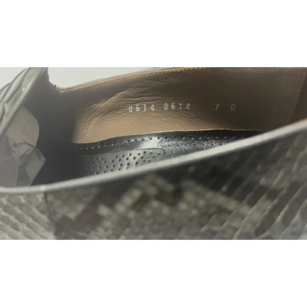 Frank Dotti Python Loafers US 7 D Handmade Italy Exotic‎ Snakeskin Men Shoes